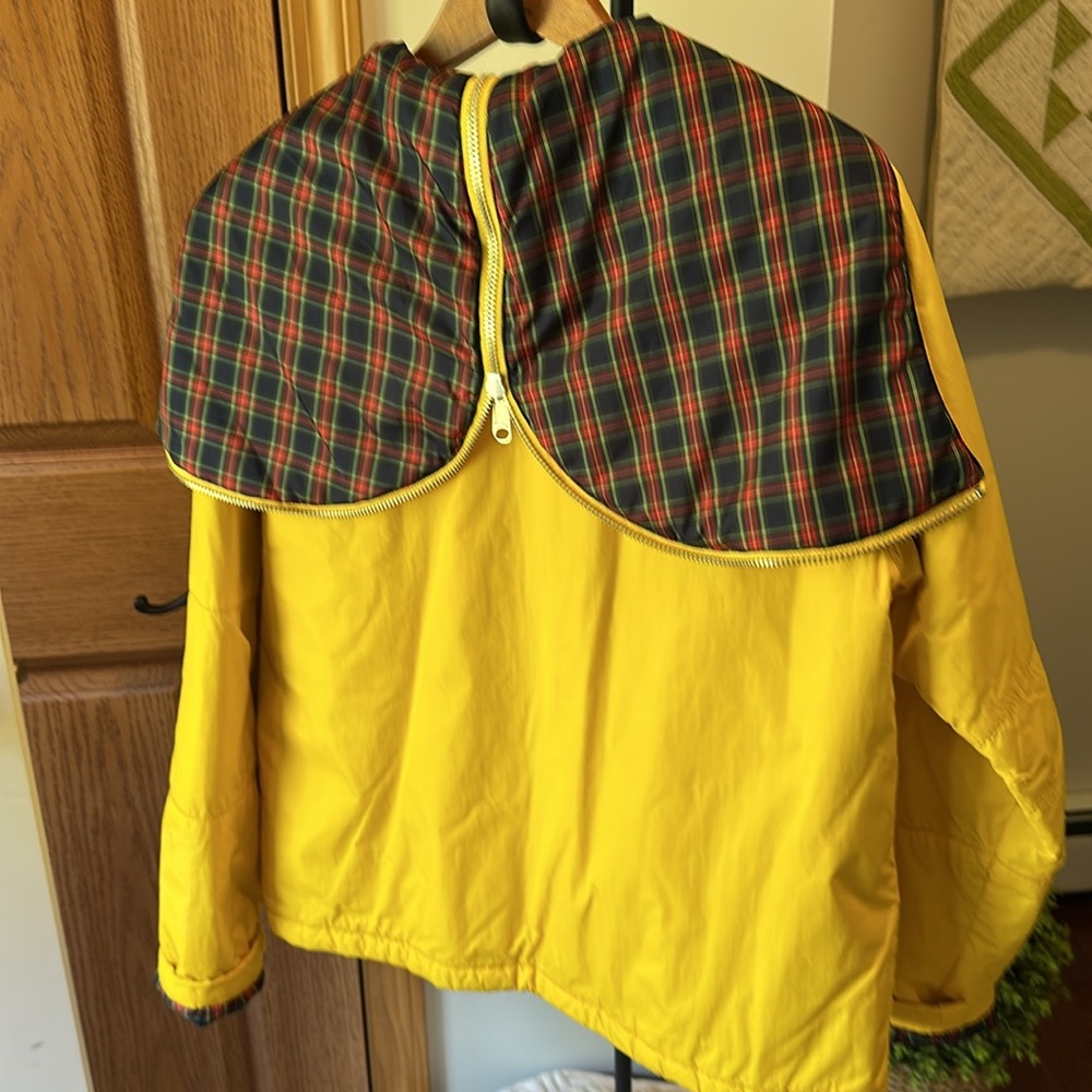 Tommy Hilfiger Yellow Zipper and Snap Jacket with Hood - Picture 6 of 12